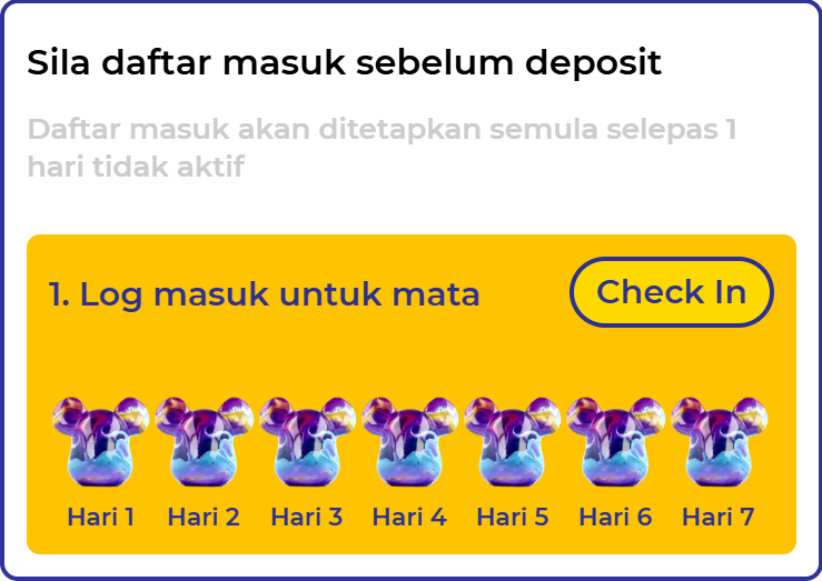 Bearbrick888 - Check In Daily Panel - bearbrick8888